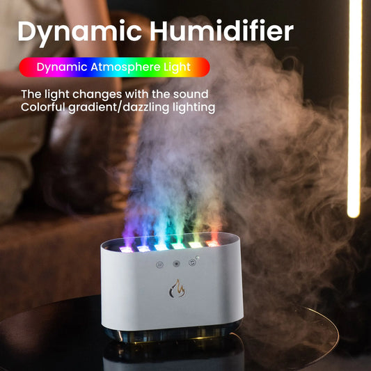 New Desktop Dynamic Music Ultrasound Flame Air